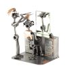 Nuts and bolts sculpture "Hairdresser (Female)" - Handmade ornament figurine